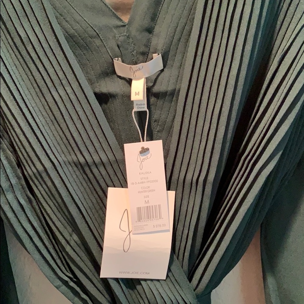 Joie green long sleeve blouse - Picture 2 of 5
